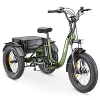 Triciclo Eléctrico Hidoes ET1 - 750W Potencia | Batería 20Ah | Velocidad 25mph | Autonomía 59mi