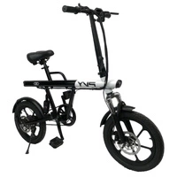 Bicicleta Eléctrica Plegable PVY S2 - Potencia 250W | Batería 7.5Ah | Velocidad 15.5mph | Autonomía 37mi