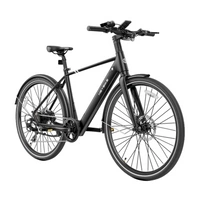 Heybike EC1 Bicicleta Eléctrica | Solución Urbana | 250W (350W Pico) Potencia | 15.5mph Velocidad | Batería 10Ah | 62mi Rango | Diseño de Cuadro Alto | Transporte Moderno de Ciudad