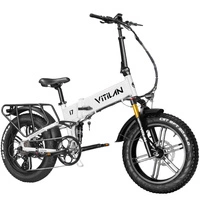 I7 Pro 3.0 Bicicleta Eléctrica Plegable - 1200W Potencia | Batería 20Ah | Velocidad 28mph | Autonomía 65mi
