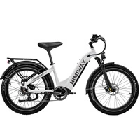 Himiway D5 Zebra Step-Thru Bicicleta Eléctrica - Potencia 250W | Batería 20Ah | Velocidad 15.5mph | Autonomía 80mi
