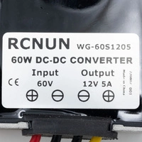 Convertidor reductor 30-75V a 12V 5A disipador DC - DC