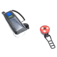 Luz Delantera Led Bocina Luz Trasera Panel Solar