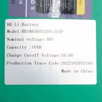 Batería 48V 10Ah Long Narrow Scooter eléctrico High Power