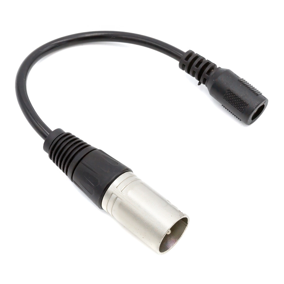 Adaptador DC 2,1mm x 5,5mm a XLR 3 PIN