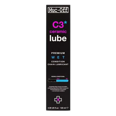 C3 Wet Weather Ceramic Lube 120ml Ebike Bicicleta