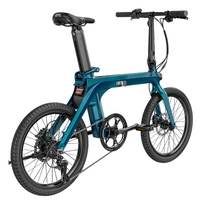 Fiido X Classic Bicicleta Eléctrica Plegable - Potencia 350W | Batería 11.6Ah | Velocidad 15.5mph | Autonomía 81mi | Manillar Plano