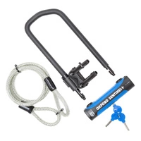 U Lock Oxford Sentinel Pro Duo 320MM X 177MM D Lock Secure Ebike Escooter SIlver Rating Armoured Cable