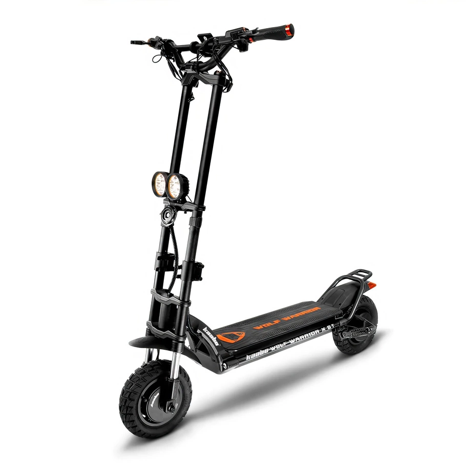 Kaabo Wolf Warrior X GT Eléctrico Scooter eléctrico | Alto Rendimiento | 2200W (3500W Pico) Potencia | 44mph Velocidad | 29Ah Batería | 69mi Rango | Diseño de Motor Dual | Transporte Deportivo Premium