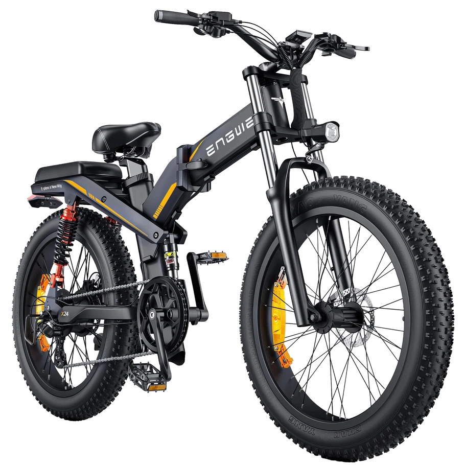 ENGWE X24 Bicicleta Eléctrica Plegable Triple Suspensión 25 km/h Autonomía 150 km