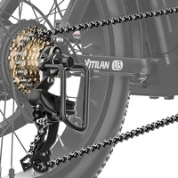 Bicicleta Eléctrica Plegable Vitilan U3 - Potencia 750W | Batería 13Ah | Velocidad 28mph | Autonomía 45mi