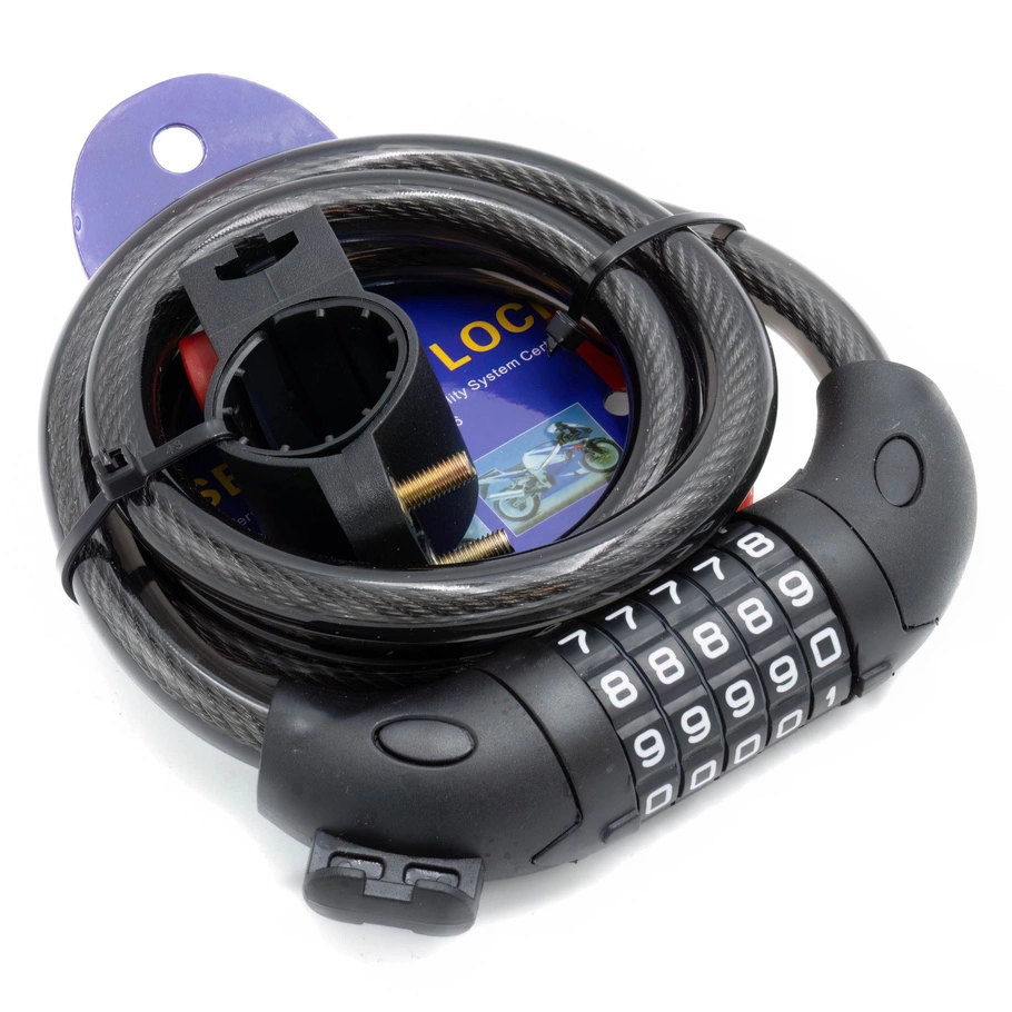 Cerradura de código de combinación de alambre de acero