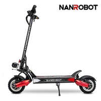 Nanrobot LS7+ Electric Scooter eléctrico | Rendimiento Extremo | 2400W (4800W Pico) Potencia | 55mph Velocidad | 40Ah Batería | 45mi Rango | Diseño de Motor Dual | Transporte de Alto Rendimiento