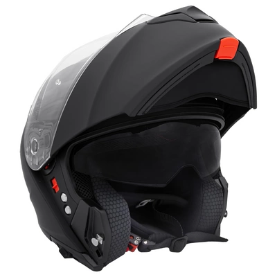 Casco integral abatible con doble visera de apertura frontal mejorada