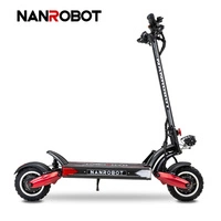 Nanrobot LS7+ Electric Scooter eléctrico | Rendimiento Extremo | 2400W (4800W Pico) Potencia | 55mph Velocidad | 40Ah Batería | 45mi Rango | Diseño de Motor Dual | Transporte de Alto Rendimiento