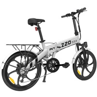 PVY Z20 Pro Bicicleta Eléctrica Plegable - Potencia 500W | Batería 10.4Ah | Velocidad 15.5mph | Autonomía 50mi