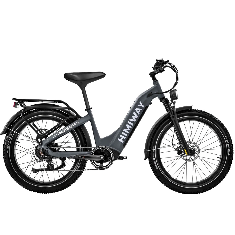 Himiway D5 Zebra Step-Thru Bicicleta Eléctrica - Potencia 250W | Batería 20Ah | Velocidad 15.5mph | Autonomía 80mi