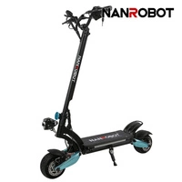 Nanrobot Lightning 2.0 Eléctrico Scooter eléctrico | Rendimiento Extremo | 800W (1600W Pico) Potencia | 30mph Velocidad | Batería 18Ah | 25mi Rango | Diseño Premium | Transporte de Alto Rendimiento