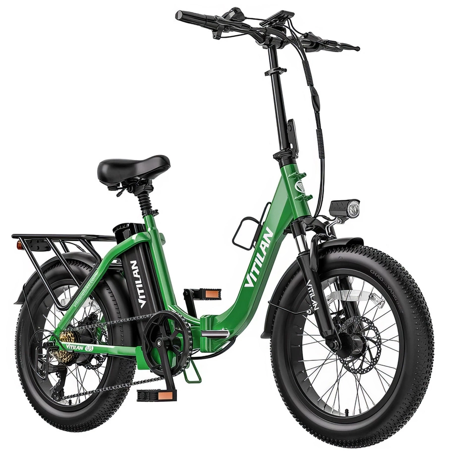 Bicicleta Eléctrica Plegable Vitilan U3 - Potencia 750W | Batería 13Ah | Velocidad 28mph | Autonomía 45mi