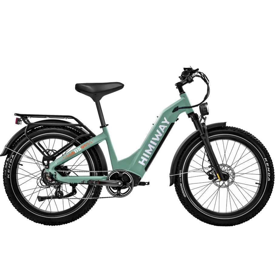 Himiway D5 Zebra Step-Thru Bicicleta Eléctrica - Potencia 250W | Batería 20Ah | Velocidad 15.5mph | Autonomía 80mi