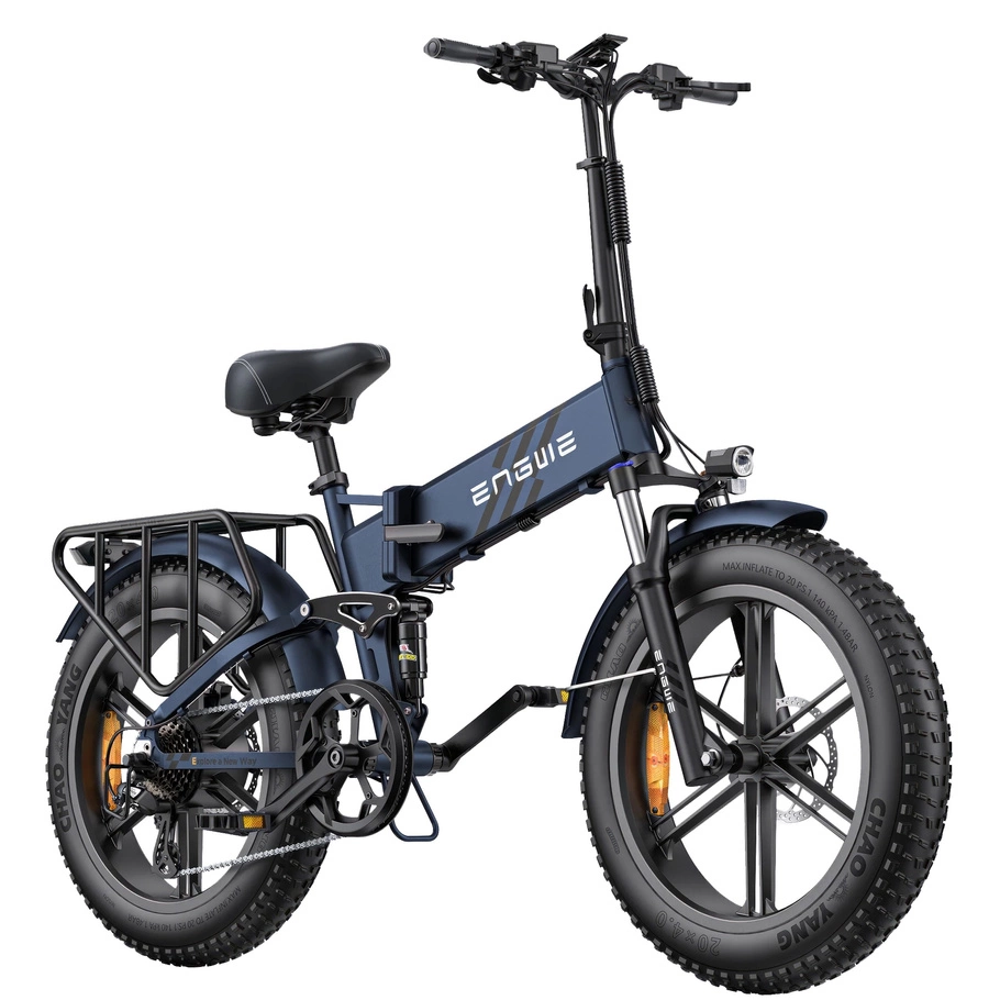 ENGWE Engine Pro 2.0 Bicicleta Eléctrica Plegable - 1200W Potencia | Batería 16Ah | Velocidad 28mph | Autonomía 68mi