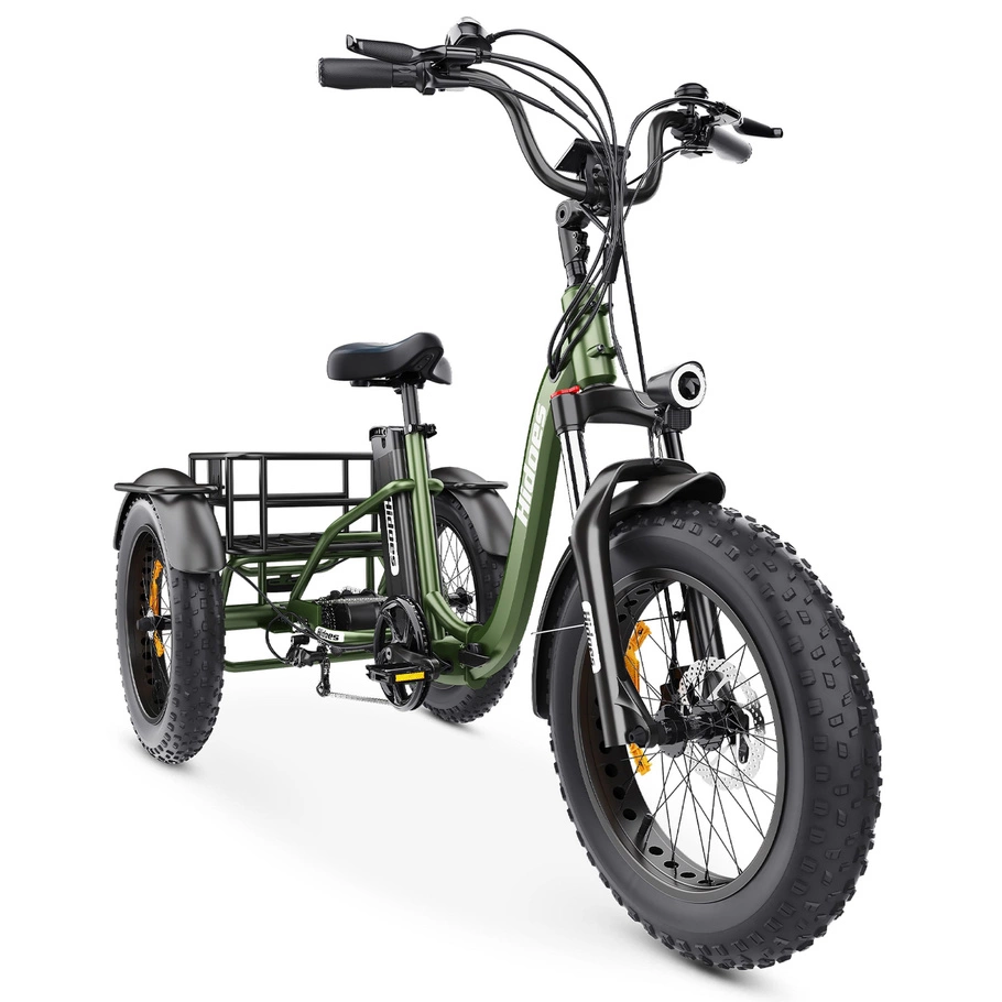 Triciclo Eléctrico Hidoes ET1 - 750W Potencia | Batería 20Ah | Velocidad 25mph | Autonomía 59mi