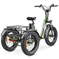 Triciclo Eléctrico Hidoes ET1 - 750W Potencia | Batería 20Ah | Velocidad 25mph | Autonomía 59mi