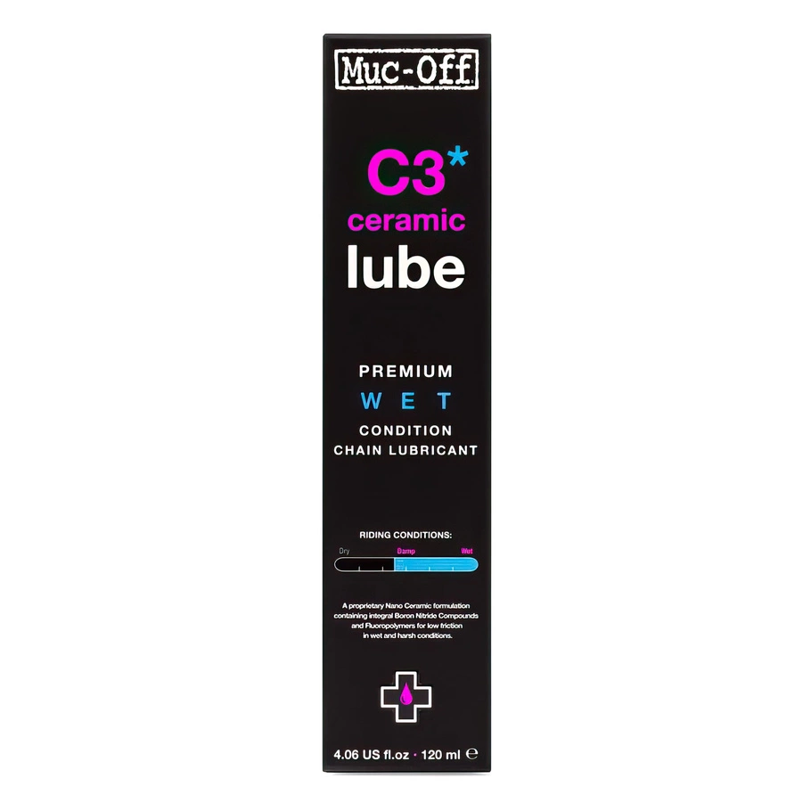 C3 Wet Weather Ceramic Lube 120ml Ebike Bicicleta