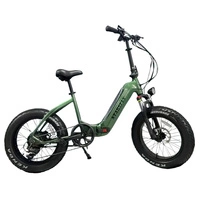 Starsfly Step-Through Bicicleta Eléctrica | 500W (750W Pico) Potencia | 21mph Velocidad | 13Ah Batería | 37mi Rango | Plegable Fat Tire