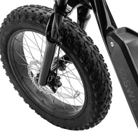 SWFT Zip Bicicleta Eléctrica | Rendimiento Personalizado | 500W (1000W Pico) Potencia | Velocidad 20mph | Batería 10Ah | 37mi Rango | Diseño Fat Tire | Transporte Estilo Chopper