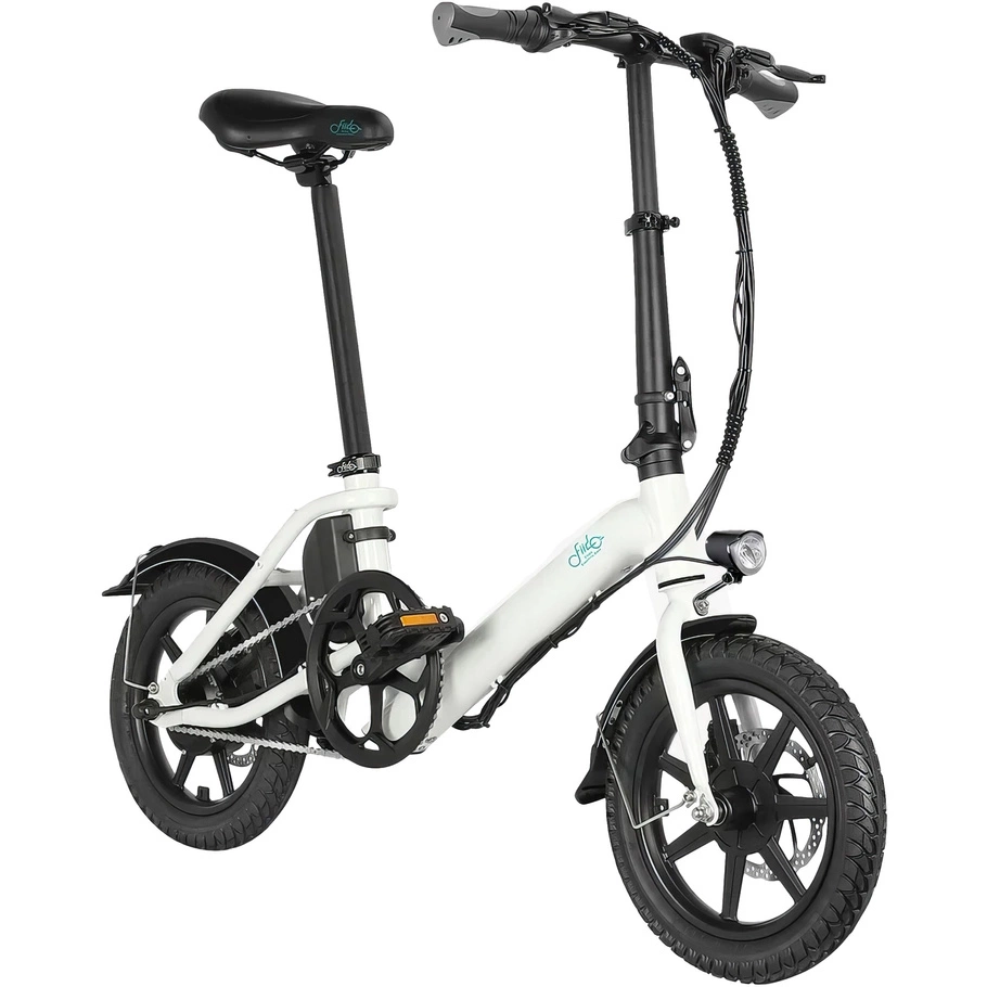 Fiido D3 Pro Mini Bicicleta Eléctrica Plegable - Potencia 250W | Batería 7.8Ah | Velocidad 15.5mph | Autonomía 37mi