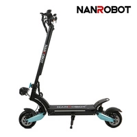Nanrobot Lightning 2.0 Eléctrico Scooter eléctrico | Rendimiento Extremo | 800W (1600W Pico) Potencia | 30mph Velocidad | Batería 18Ah | 25mi Rango | Diseño Premium | Transporte de Alto Rendimiento